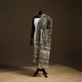 Kalamkari Hand Block Print Natural Dyed Cotton Dupatta 47