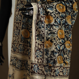 Kalamkari Hand Block Print Natural Dyed Cotton Dupatta 47