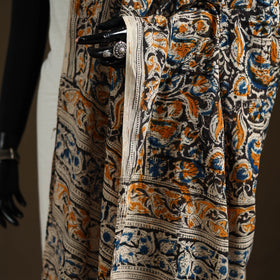 Kalamkari Hand Block Print Natural Dyed Cotton Dupatta 48