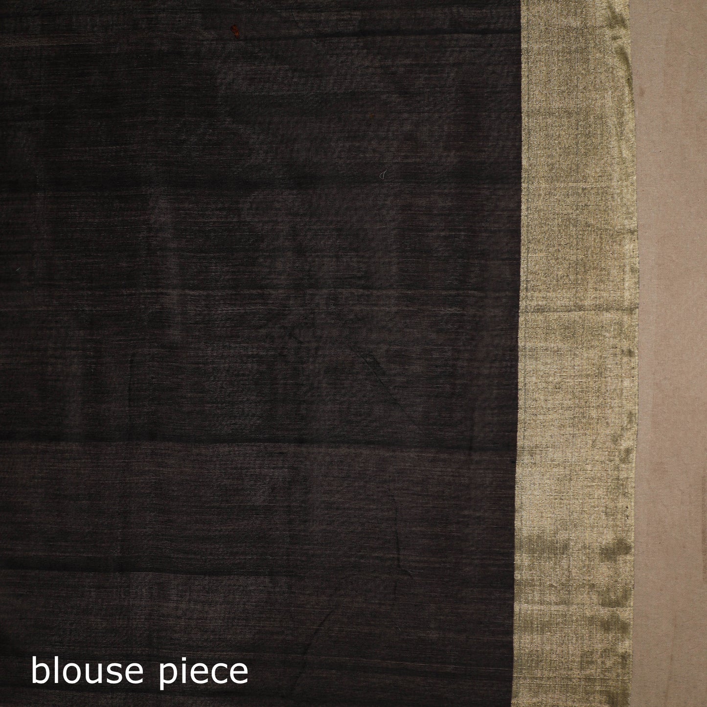 Black - handloom zari work chanderi silk saree 04