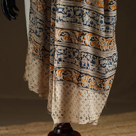 Kalamkari Hand Block Print Natural Dyed Cotton Dupatta 48