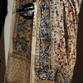 Kalamkari Hand Block Print Natural Dyed Cotton Dupatta 49