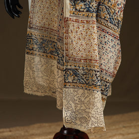 Kalamkari Hand Block Print Natural Dyed Cotton Dupatta 49