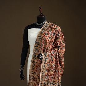 Kalamkari Hand Block Print Natural Dyed Cotton Dupatta 50