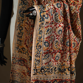 Kalamkari Hand Block Print Natural Dyed Cotton Dupatta 50