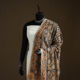Kalamkari Hand Block Print Natural Dyed Cotton Dupatta 51