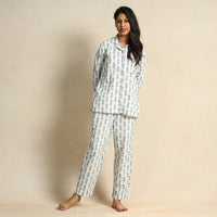 jacquard night suit