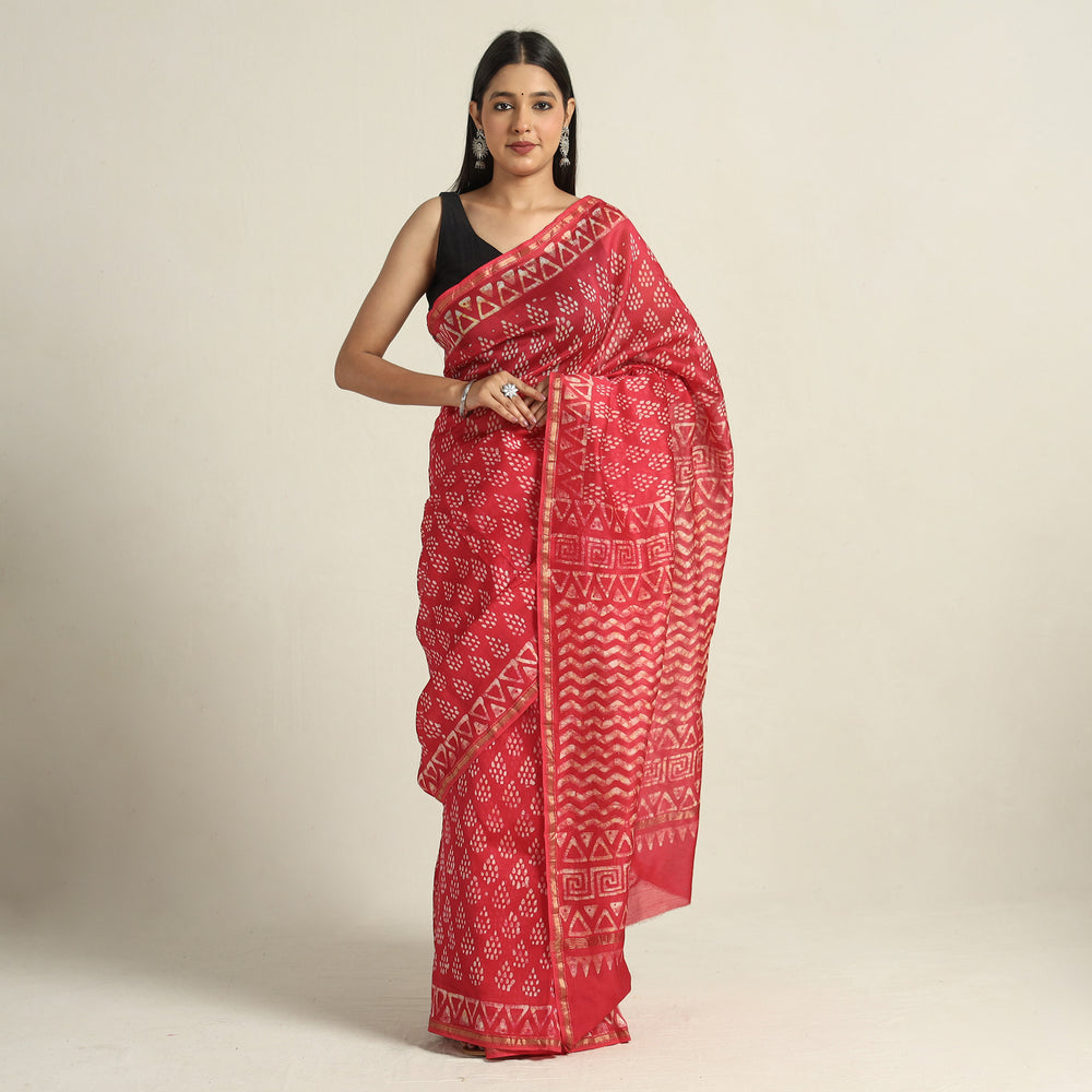 Batik Print Saree