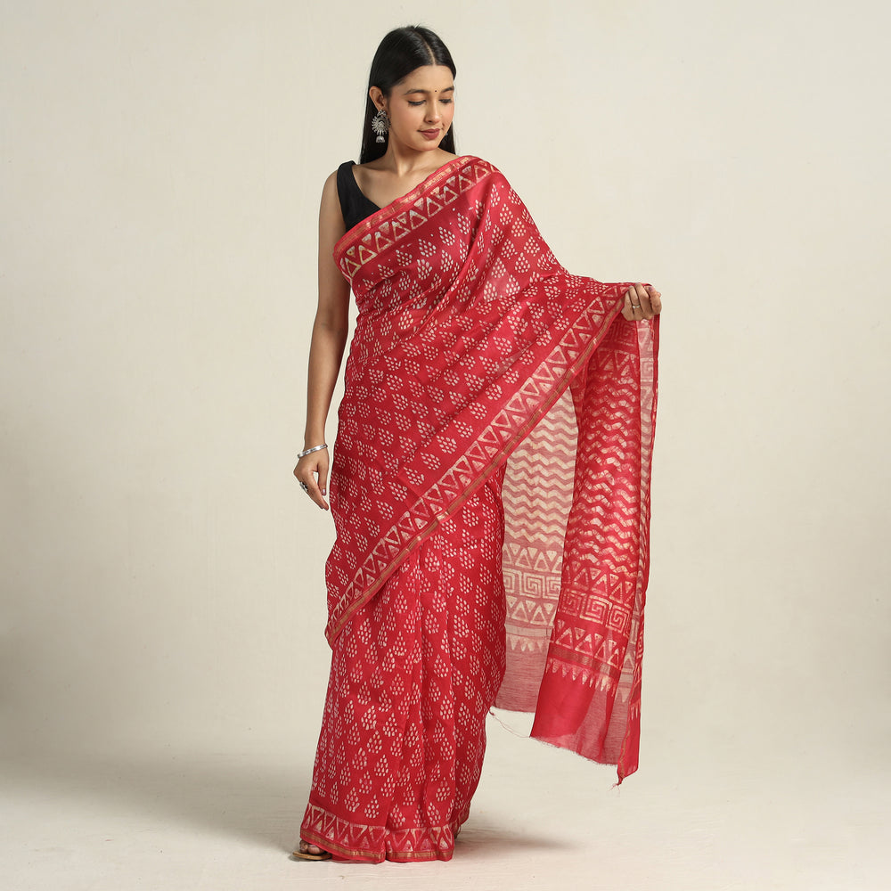 Batik Print Saree