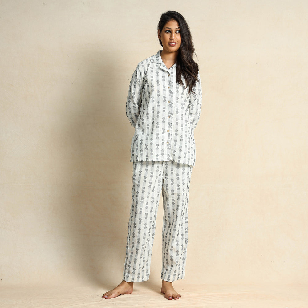 jacquard night suit