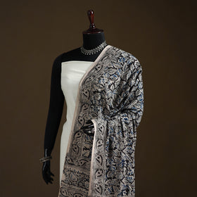 Kalamkari Hand Block Print Natural Dyed Cotton Dupatta 52