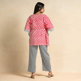 Buy Hand Printed Cotton Kaftan & Pyjama Night Suit Set Online at iTokri.com
