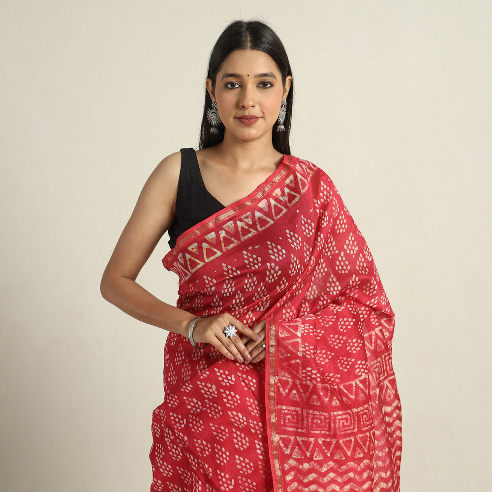 Batik Print Saree