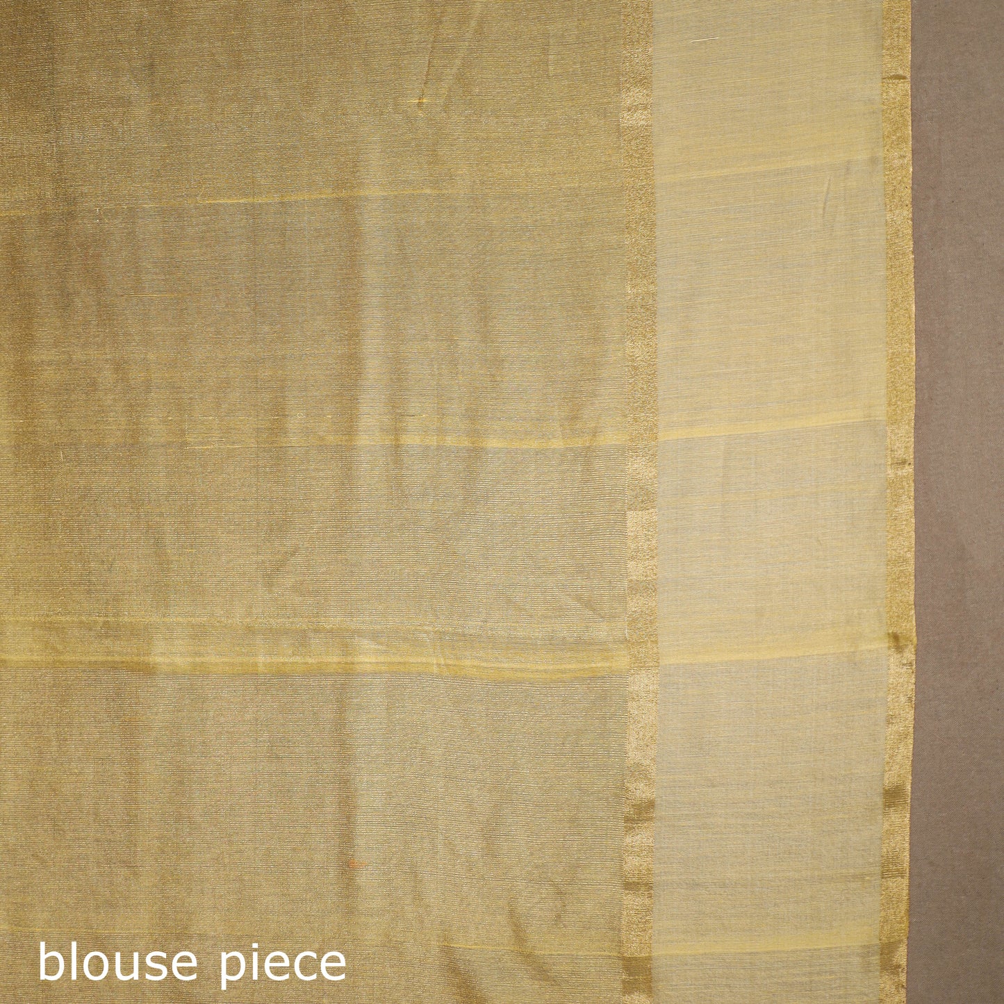 Yellow - handloom tissue zari chanderi silk saree 07