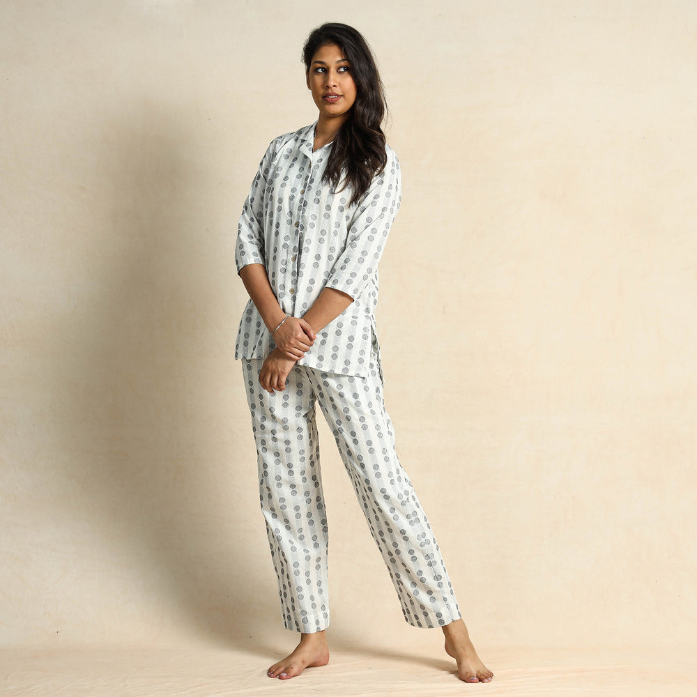 jacquard night suit