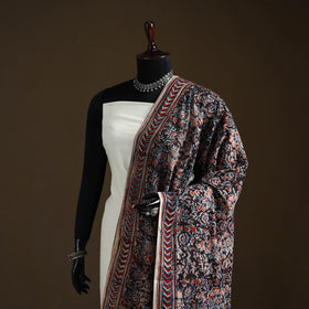 Kalamkari Hand Block Print Natural Dyed Cotton Dupatta 53