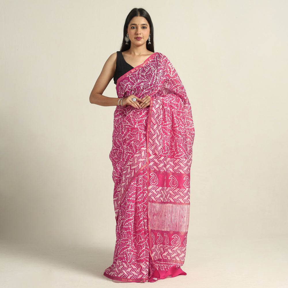 Batik Print Saree