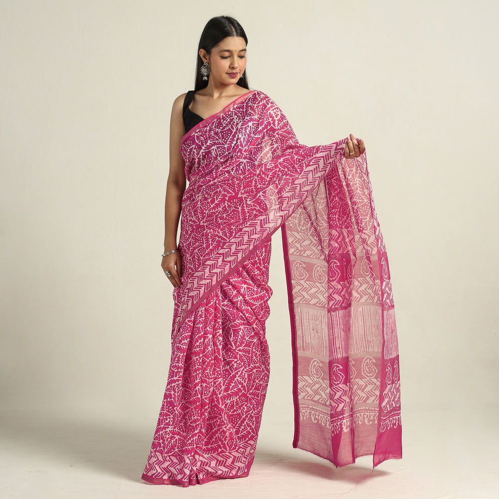 Batik Print Saree