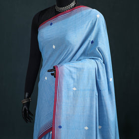 Silk Cotton Thread Buti Assam Pure Handwoven Saree with Blouse Piece 07