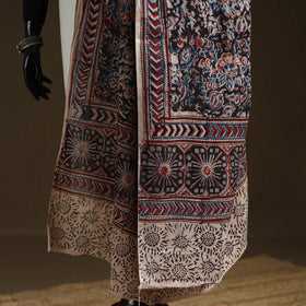Kalamkari Hand Block Print Natural Dyed Cotton Dupatta 53