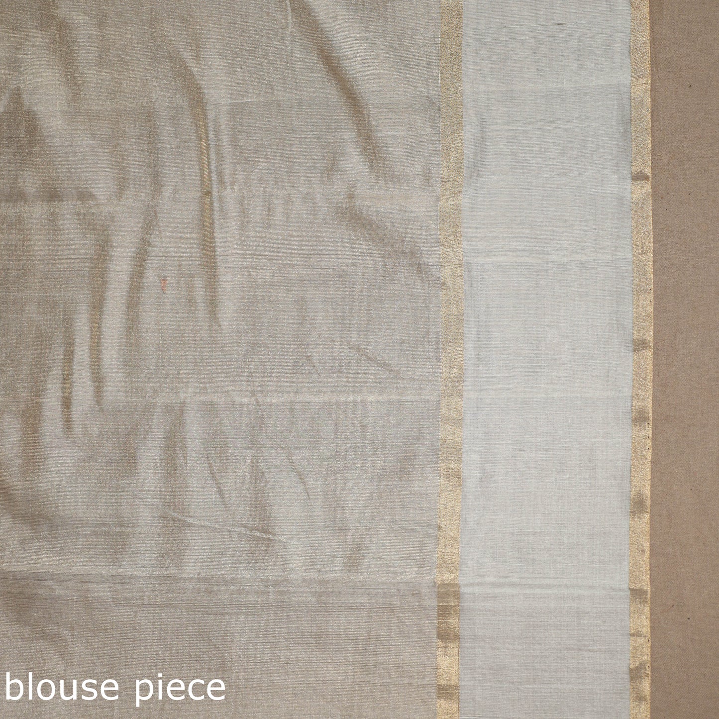 Beige - handloom tissue zari chanderi silk saree 08