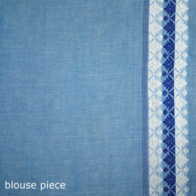 Silk Cotton Thread Buti Assam Pure Handwoven Saree with Blouse Piece 07