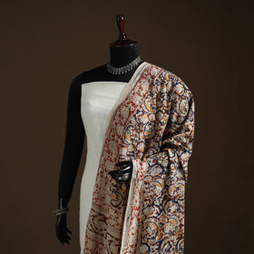 Kalamkari Hand Block Print Natural Dyed Cotton Dupatta 55