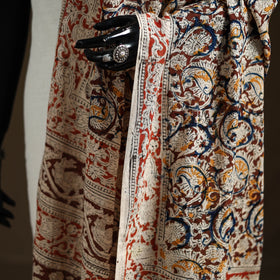 Kalamkari Hand Block Print Natural Dyed Cotton Dupatta 55