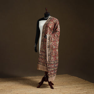 Kalamkari Hand Block Print Natural Dyed Cotton Dupatta 56