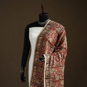 Kalamkari Hand Block Print Natural Dyed Cotton Dupatta 56