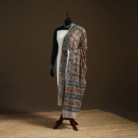 Kalamkari Hand Block Print Natural Dyed Cotton Dupatta 57