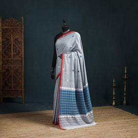 Silk Cotton Thread Buti Assam Pure Handwoven Saree 10