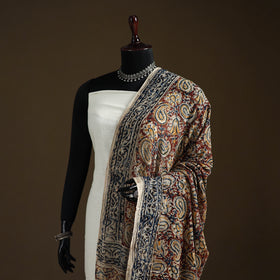 Kalamkari Hand Block Print Natural Dyed Cotton Dupatta 57