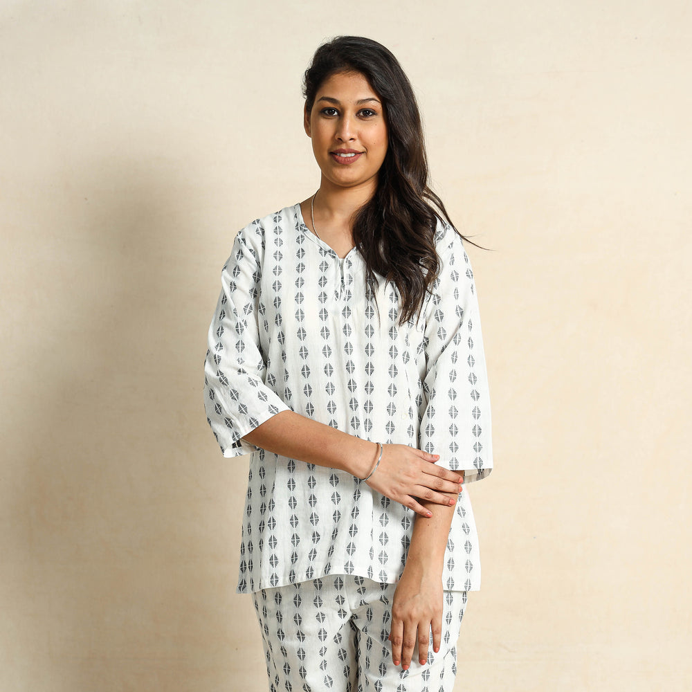 jacquard night suit