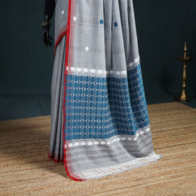Silk Cotton Thread Buti Assam Pure Handwoven Saree 10