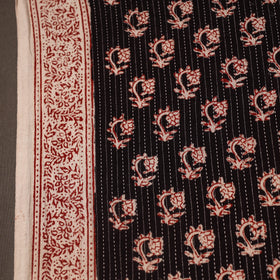 Multicolor Bagh Block Print Kantha Work Natural Dyed Cotton Fabric