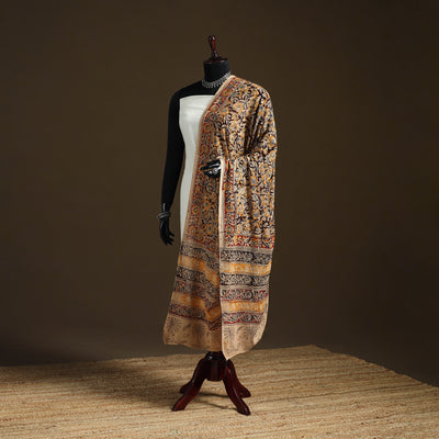 Kalamkari Hand Block Print Natural Dyed Cotton Dupatta 59