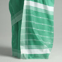 Green - Traditional Chanderi Silk Cotton Handloom Buti Saree 11