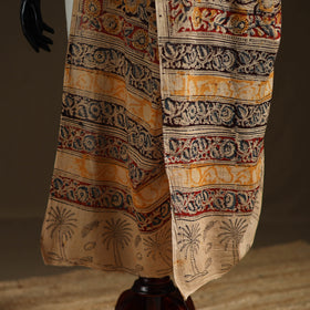 Kalamkari Hand Block Print Natural Dyed Cotton Dupatta 59