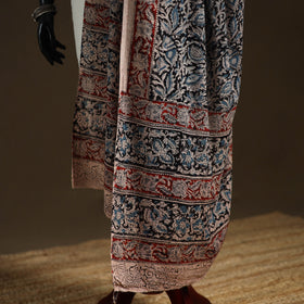 Kalamkari Hand Block Print Natural Dyed Cotton Dupatta 60