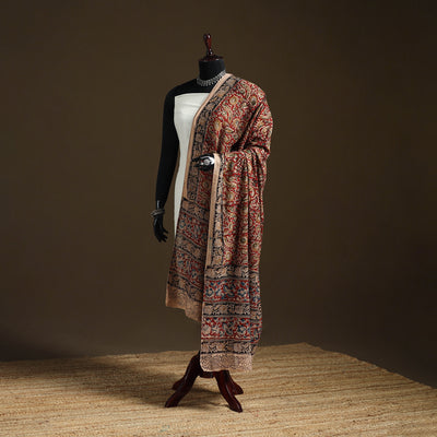Kalamkari Hand Block Print Natural Dyed Cotton Dupatta 61