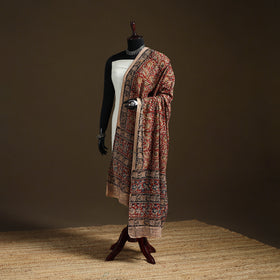 Kalamkari Hand Block Print Natural Dyed Cotton Dupatta 61