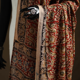 Kalamkari Hand Block Print Natural Dyed Cotton Dupatta 61