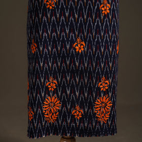 Lucknowi Chikankari Hand Embroidered Cotton Unstitched Kurta Material (2.5M) 08