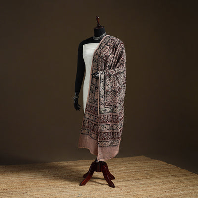 Kalamkari Hand Block Print Natural Dyed Cotton Dupatta 62