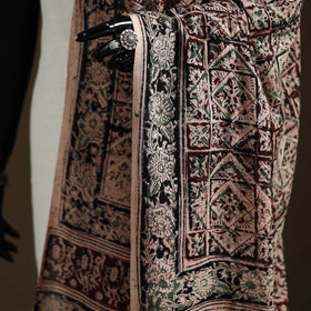 Kalamkari Hand Block Print Natural Dyed Cotton Dupatta 62