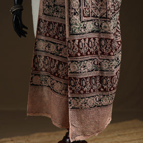 Kalamkari Hand Block Print Natural Dyed Cotton Dupatta 62