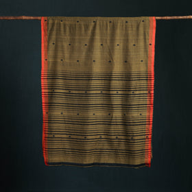 Bamboo Silk Thread Buti Assam Pure Handwoven Saree with Blouse Piece 03