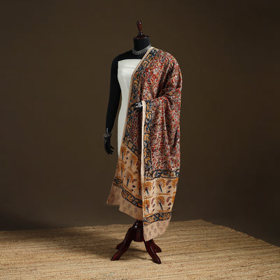 Kalamkari Hand Block Print Natural Dyed Cotton Dupatta 64