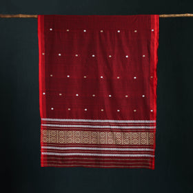 Bamboo Silk Thread Buti Assam Pure Handwoven Saree with Blouse Piece 02